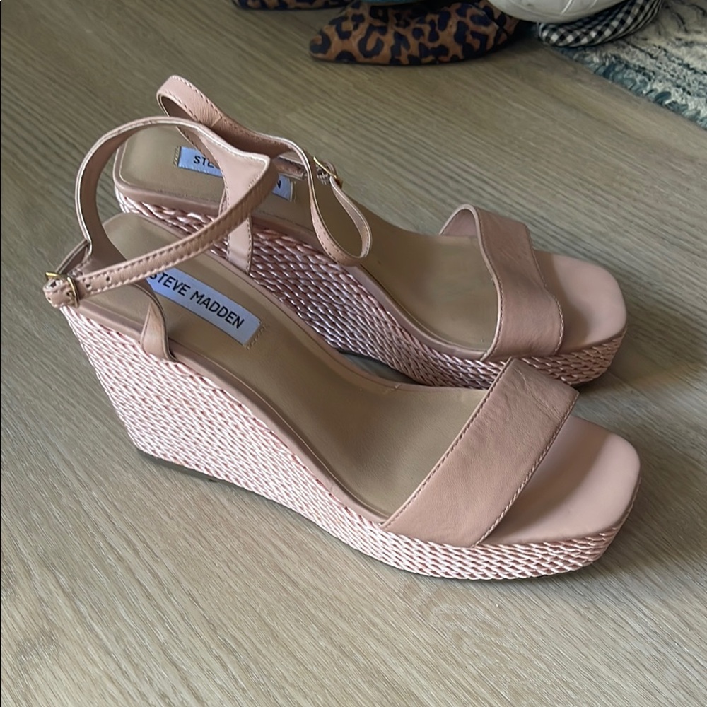 Steve Madden Pink Heels With Rope Detail